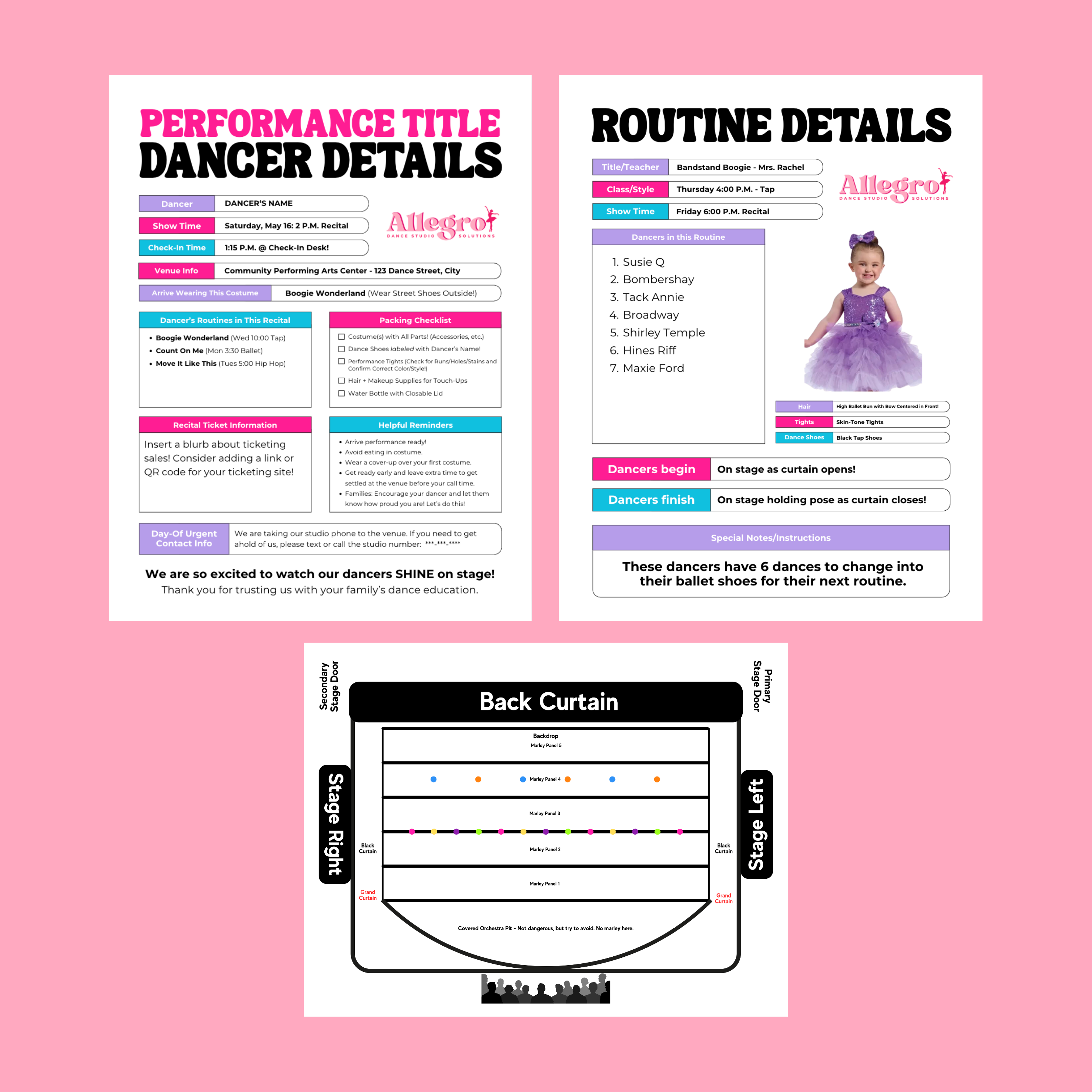 Performance Dancer + Routine Details Bundle!